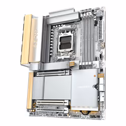 GIGABYTE X870E AERO X3D WOOD Motherboard - Supports AMD Ryzen 9000 CPUs, 16+2+2 Phases Digital VRM, up to 9000Hz DDR5 (OC), 2xPCIe 5.0 + 2xPCIe 4.0, Wi-Fi 7, 5GbE LAN, USB 4 - Additional view 4