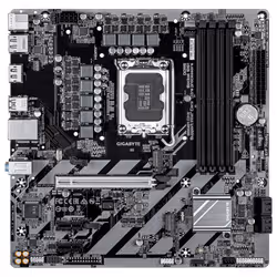 GIGABYTE B860M D3W Motherboard - Intel Core Ultra Series CPUs, 4+1+2 Phases VRM, up to 9066MHz DDR5, 2xPCIe 4.0 M.2, 1GbE LAN, USB 3.2 Gen 1 - Additional view 2