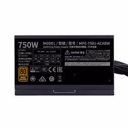 Cooler Master MWE 750 Bronze 230V V2 power supply unit 750 W 24-pin ATX ATX Black