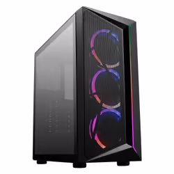 Cooler Master CMP 510, Midi Tower, PC, Black, ATX, micro ATX, Mini-ITX, Plastic, Steel, Tempered glass, Multi