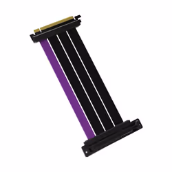 Cooler Master MasterAccessory Riser Cable PCIe 4.0 x16, PCI-E x16 - PCI x16, Male/Female, Black, Purple, 0.2 m, 112 g, 155 mm