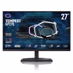 Cooler Master Gaming Tempest GP27Q, 68.6 cm (27"), 2560 x 1440 pixels, Wide Quad HD, LED, 1 ms, Black