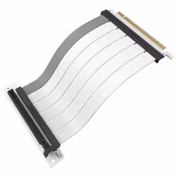 Cooler Master MCA-U002R-WPCI40-200, PCIe x16 - PCIe x16, Male/Female, PCIe 4.0, White, Polyethylene (PE), Thermoplastic elast ...