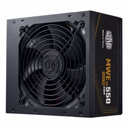 Cooler Master MWE Bronze 550 V3 230V, 550 W, 200 - 240 V, 50/60 Hz, 5 A, Active, 110 W
