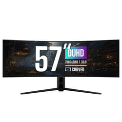 Cooler Master Gaming GP57ZS computer monitor 144.8 cm (57") 7680 x 2160 pixels Dual UHD LCD Black