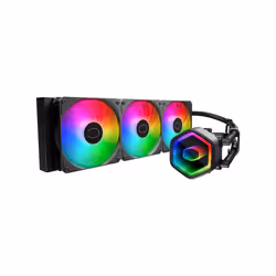 Cooler Master MasterLiquid 360 Core II, Liquid cooling kit, 12 cm, 650 RPM, 1750 RPM, 120 m³/h, Black