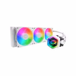 Cooler Master MasterLiquid 360 Core II White, Liquid cooling kit, 12 cm, 650 RPM, 1750 RPM, 120 m³/h, White
