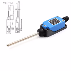 1Pcs ME-8108 ME-8104 Travel switch Self-reset touch controller limit switch open and close - blue, 1NO 1NC