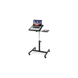 Tatkraft Vanessa Desk for Laptop, Solid and Superior Stability, Laptop Table Stand on Wheels, Ergonomic Adjustable Stand for Laptop with Mouse Board