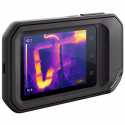 FLIR C3-X​ thermal imaging camera Vanadium Oxide Uncooled Focal Plane Arrays Black 1800 mAh 128 x 96 pixels Built-in display LCD 640 x 480 pixels