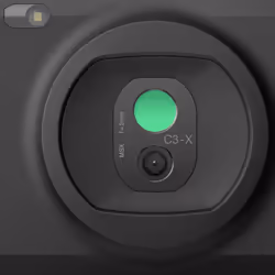 FLIR C3-X​ thermal imaging camera Vanadium Oxide Uncooled Focal Plane Arrays Black 1800 mAh 128 x 96 pixels Built-in display LCD 640 x 480 pixels - Additional view 4