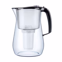 AQUAPHOR Provence 4.2 l CZARNY, Jug, 4.2 L, Black, Transparent, Plastic, Octagonal, Provence