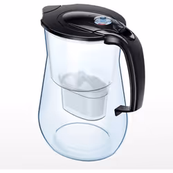 AQUAPHOR Onyx Water Filter Jug with 1x Maxfor+ 200litre Cartridge, Graphite Black, 4.2 litres total capacity
