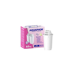 AQUAPHOR A5Mg (Added magnesium) replacement water filter cartridges, fits all A5 filter jugs, 2 pack, 350l per filter