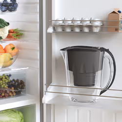 Water Filter Jug Amethyst Black 3 X MAXFOR+ Filters Included I Capacity 2.8l I Fits in the fridge door I Reduces