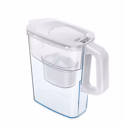 AQUAPHOR Compact Fridge Water Filter Jug, Includes 1 Maxfor+ Filter Cartridge to Reduce Lime, Chlorine & Heavy Metals, Plasti ...