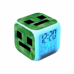 Minecraft Colourful Changing Alarm Clock #6
