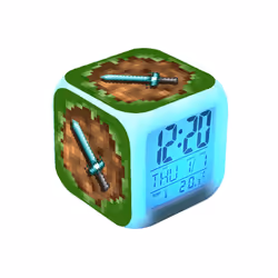 Minecraft Colourful Changing Alarm Clock #8