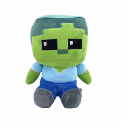 Minecraft Plush Toy Children's Doll Sitting Zombie 26cm