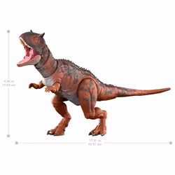 Jurassic World Hammond Collection Fallen Kingdom Carnotaurus Dinosaur Action Figure, Large Species Premium Articulated Figure, HTK44