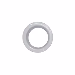 Ã 125mm / 5'' Inlet Flange White Plastic Ventilation Ducting Pipe Wall Plate Spigot
