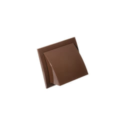 100mm 150x150mm Brown Plastic Cowled Hooded Air Ventilation Wind Baffle Wall Grille 6xinch 4inch Air Vent Grille Gravity Flap External Ventilation