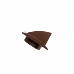 100mm 150x150mm Brown Plastic Cowled Hooded Air Ventilation Wind Baffle Wall Grille 6xinch 4inch Air Vent Grille Gravity Flap External Ventilation