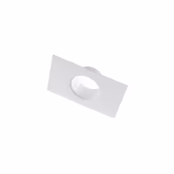 Ã 4.7'' Plastic Straight Pipe Flange for Heating Cooling Ventilation System HVAC - White Duct Connector Flange