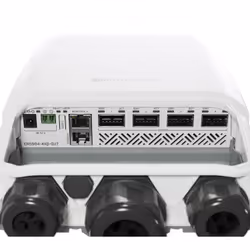 Mikrotik CRS504-4XQ-OUT network switch Managed L3 Fast Ethernet (10/100) Power over Ethernet (PoE) 1U White - Additional view 4