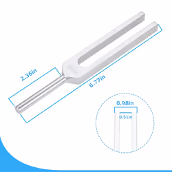 Silver Tuning Forks 528 Hz for Musical, Meditation