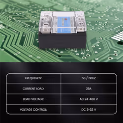 -1 D4825 Single-phase Solid State Relay SSR 25A DC 3-32 V AC 24-480 V