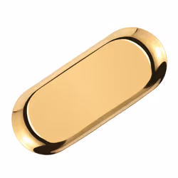 Storage Gold Oval Dotted Fruit Small Items Jewelry Display Tray