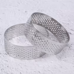 6Pcs 6cm Tart Ring Circle Cutter Pie Ring Heat- Mousse Molds