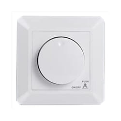 LED Flush-Mounted Dimmer Switch, for Dimmable LED and Halogen, 5-300W
