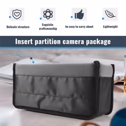 Shockproof Dslr Slr Camera Insert Organizer Case(Black+Grey)