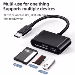 High Speed Smart Phone Flash Drive Disk Data Transfer Micro USB OTG Adapter Card Reader USB Type-C