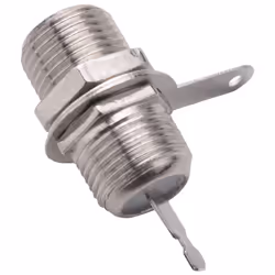 5 Pcs F Type Panel Mounted Socket Female Solder Connector Adapter