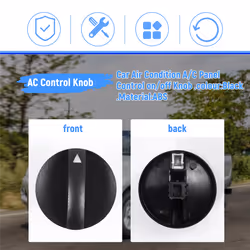 Car Air Condition A/C Panel Control Switch Knob Black for Toyota