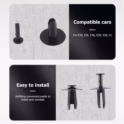 30pcs Plastic Bumper Mounting Rivet Body Trim Clip
