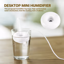 White donut humidifier usb office desktop mini humidifier portable