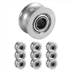 10pcs U Groove Bearing U624ZZ Carbon Steel Ball Bearing Pulley