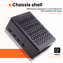 for Raspberry Pi 4 Case Shell Box Enclosure Installable Cool Fan