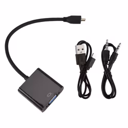 Micro-HDMI to VGA Adapter Cable with USB Cable for Raspberry Pi 4