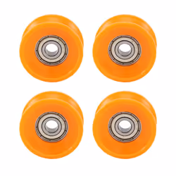 4Pcs 6X30X13mm Plastic Coated Sealed Bearings Steel 606Z Deep Wheel