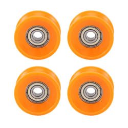 4Pcs 6X30X13mm Plastic Coated Sealed Bearings Steel 606Z Deep Wheel
