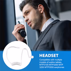 For Motorola MTP3100 MTP3250 MTP3550 Earpiece Headset PTT Radio
