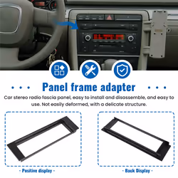 1 Din Car Stereo Radio Fascia Panel Adapter for AUDI A4 B6 2000-2006