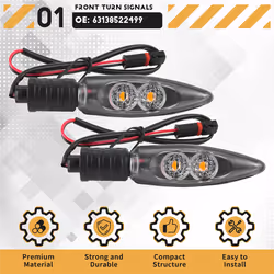 For -BMW R1200GS Adv F650GS R1200R Turn Signals LED Indicators Front