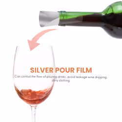 50Pcs 3inch Silver Wine Pourer Disk Drip-proof Drip Spout