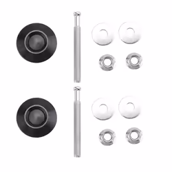 2 PCS Push Button Quick Release Hood Lock Clip Car Bumper Latch Kit